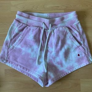 champion tie dye shorts